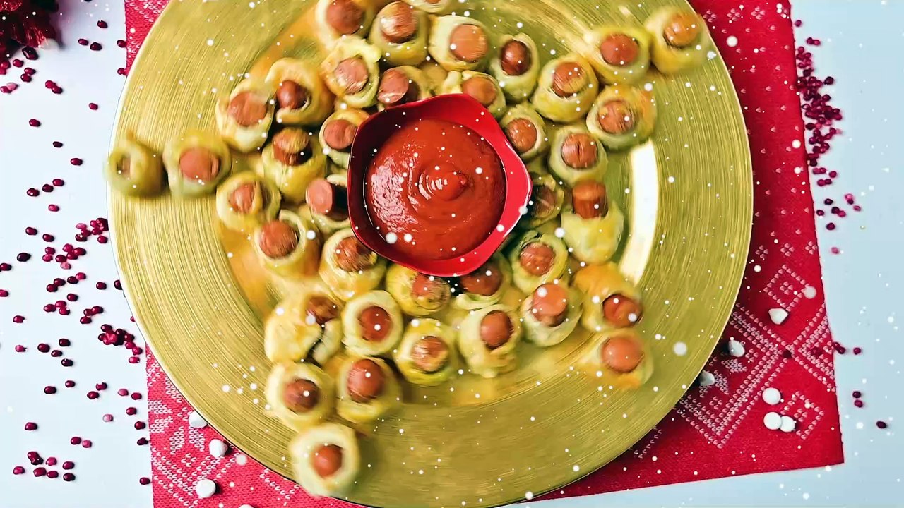 Weihnachtsleckereien: Würstchen im Schlafrock