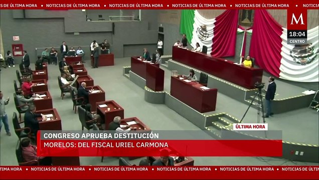 Congreso de Morelos aprueba la destitución del fiscal Uriel Carmona