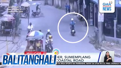 Motorcycle rider, sumemplang sa Cebu South Coastal Road | Balitanghali