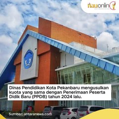 SPMB 2024 di Pekanbaru, Tidak Ada Perubahan Kuota Penerimaan Murid SD
