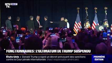 Démission différée des fonctionnaires: l'ultimatum de Donald Trump suspendu par la justice