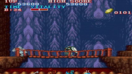 Black Tiger (1987 Arcade) Gameplay