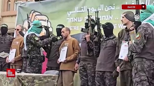 Hamas, Gazze Şeridi'ndeki 3 İsrailli erkek esiri Kızılhaç'a teslim etti