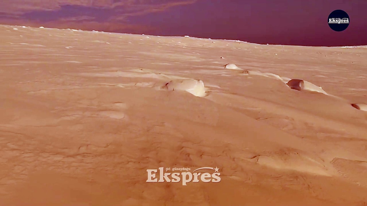Karacadağ’da kar yarım metreyi aştı