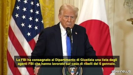 Trump: "alcuni" agenti FBI coinvolti nel 6 gennaio saranno licenziati