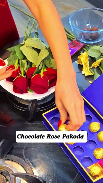 Chocolate Rose Pakoda – Love Ka Chatpata Twist !