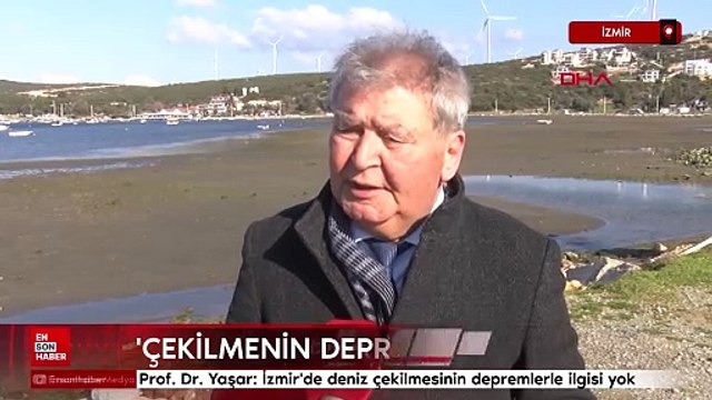 İzmir'de deniz çekilmesinin depremle ilgisi yok