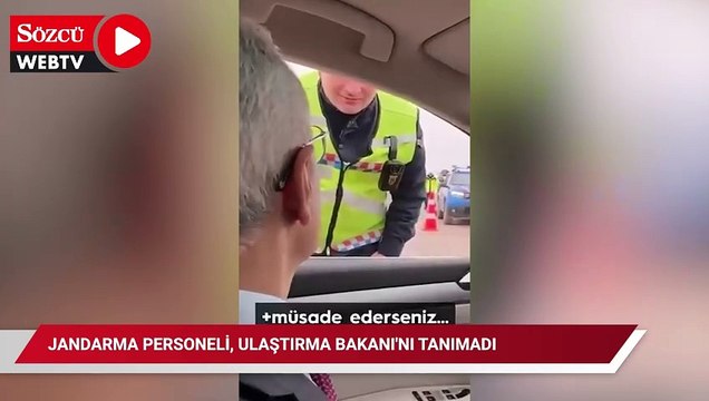 Jandarma personeli, Ulaştırma Bakanı'nı tanımadı: 'Müsaade ederseniz açılış yapacağız'