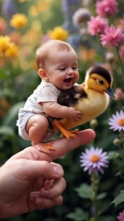 Baby Riding back on the micro duckling - video Dailymotion