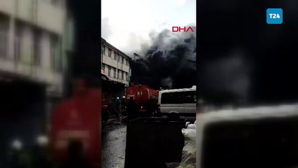 İstanbul Başakşehir'de bir fabrikada yangın çıktı; müdahale devam ediyor
