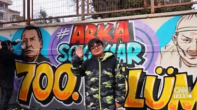 'Arka Sokaklar'a özel grafiti! Dizinin 700. bölümü sokak kültürüyle kutlandı