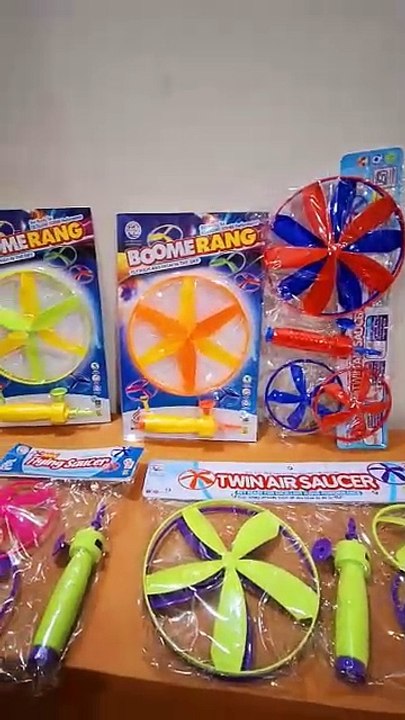 prem ratna twin air saucer, boomerang, flying saucer Flies Upto 40 Feet High Spinnig Flying Toy for Outdoor Play
