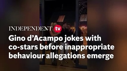 Gino D’Acampo jokes with wife hours before TV chef accused of inappropriate behaviour towards women