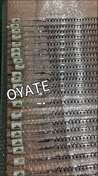 Custom carbon fiber infrared heat lamp 1300w quartz medium wave heater lamps for ovens