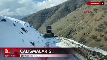 Batman’da köy yolları ulaşıma açıldı