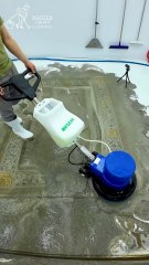 Satisfying Videos： Watch Me Try To Save This Rug From The Landfill. #shorts #carpetcleaning