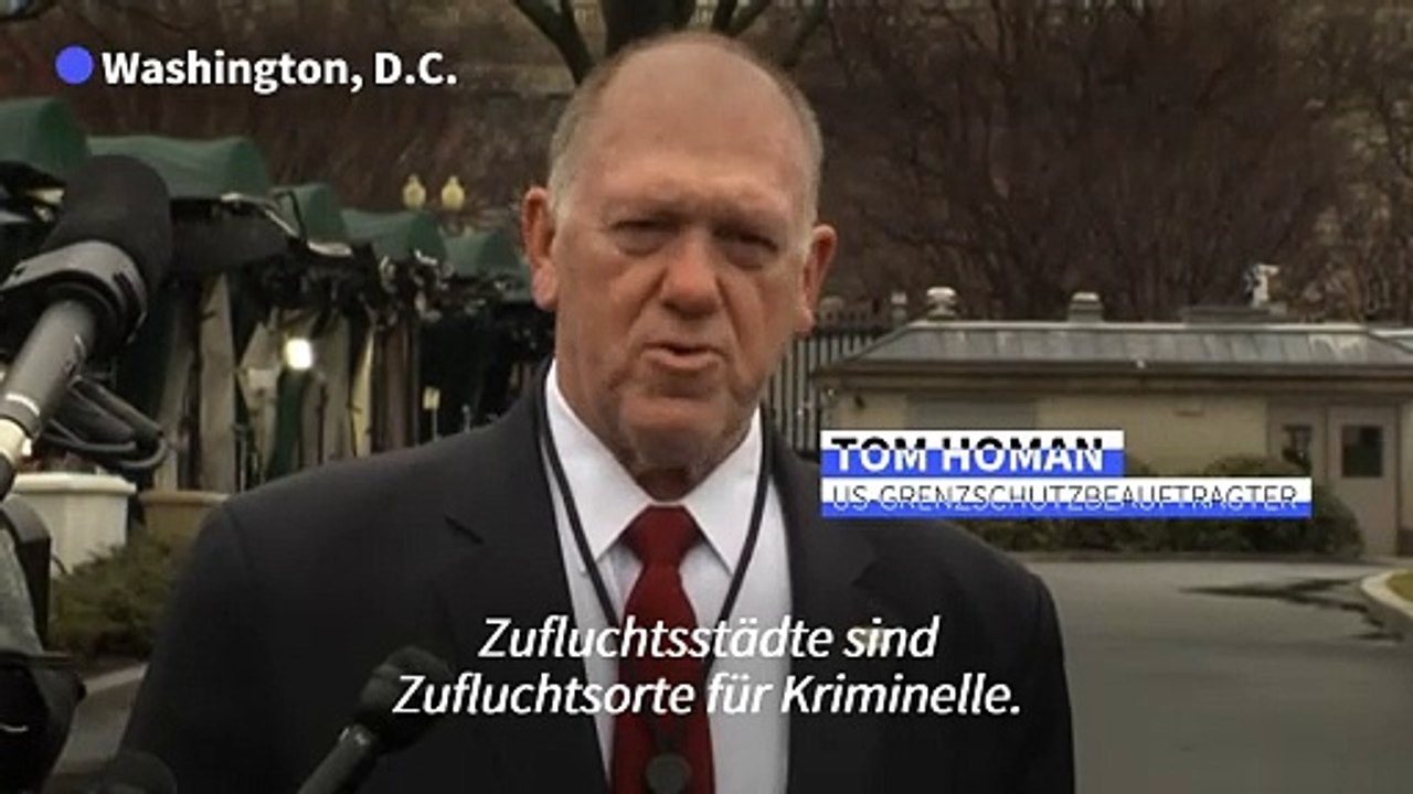 Trumps 'Grenzzar' Homan: 'Zufluchtsstädte sind Zufluchtsorte für Kriminelle'