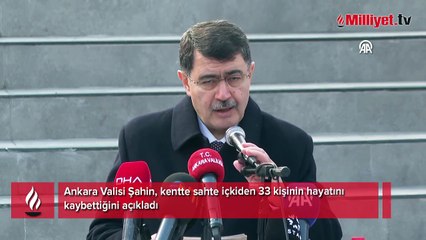 Ankara'da sahte içkiden 33 can kaybı