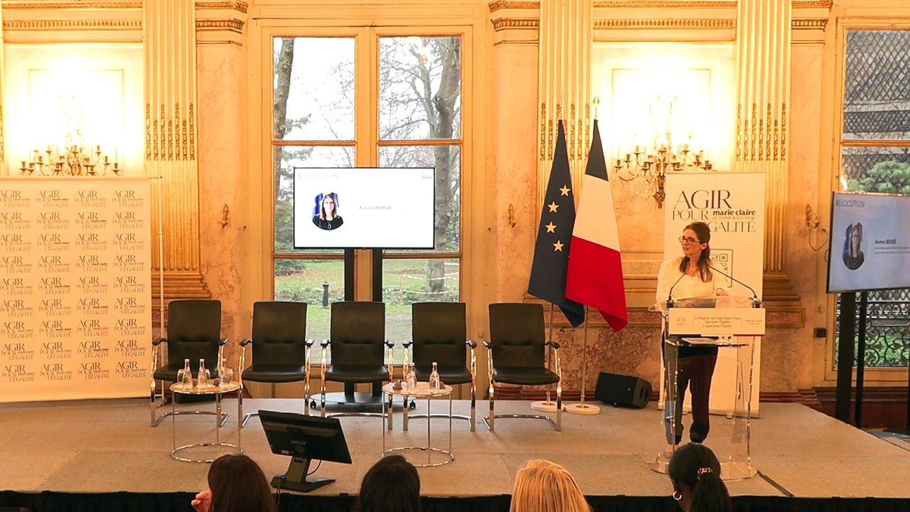 L'allocution de Aurore Bergé lors du Think & Do Tank Marie Claire