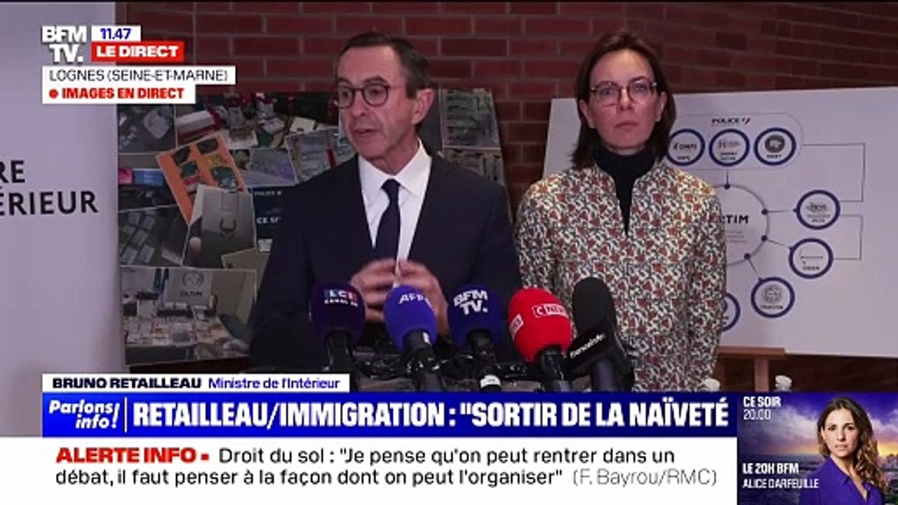 Immigration: "Une forme de fausse générosité", estime Bruno Retailleau qui dénonce "un nouvel esclavagisme"