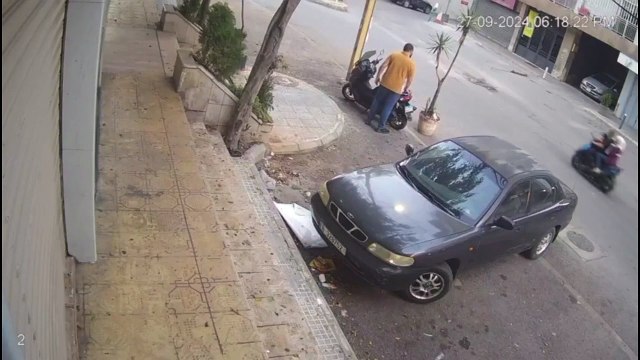 Nasrallah suikastının yeni görüntüsü! Asfalt delindi, dev çukur açıldı