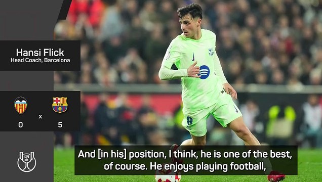 Pedri is one of the best in the world - Flick