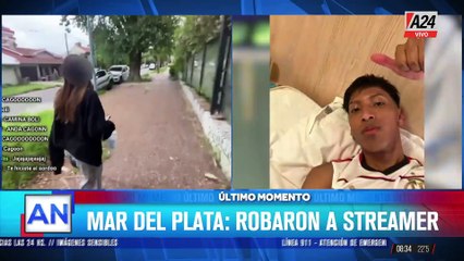 Robo en vivo: el streamer Tini Medrano sufrió un asalto durante una transmisión en Mar del Plata