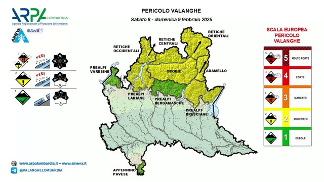 Neve Bergamo, previsioni e bollettino valanghe