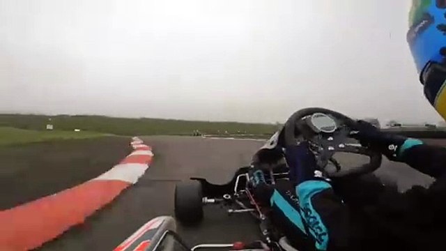 Warwick go-karting champion in action