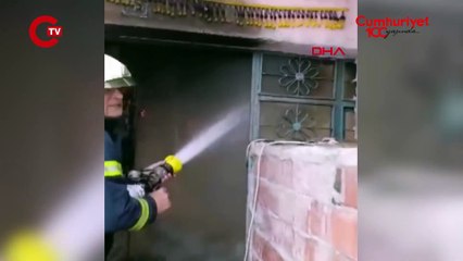 Sobadan çıkan yangında ağır yaralandı!