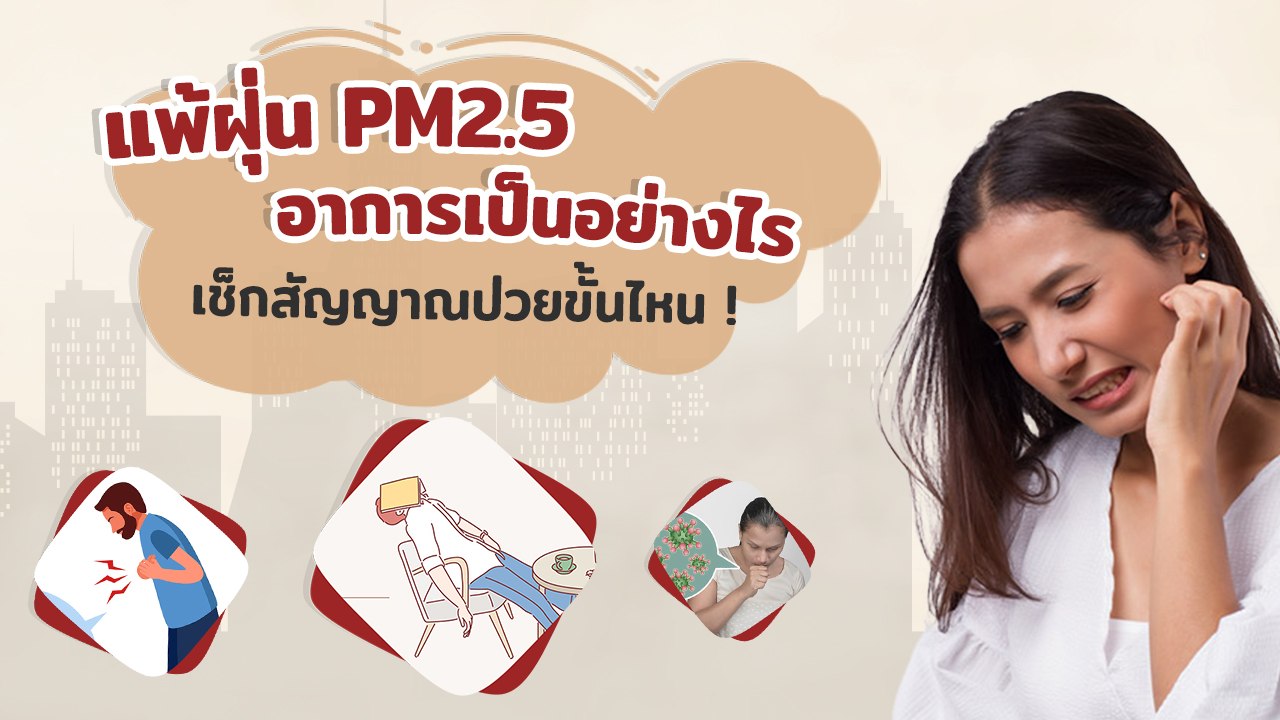 อาการแพ้ฝุ่น PM2.5 เป็นอย่างไร เช็กสัญญาณเตือนเ...