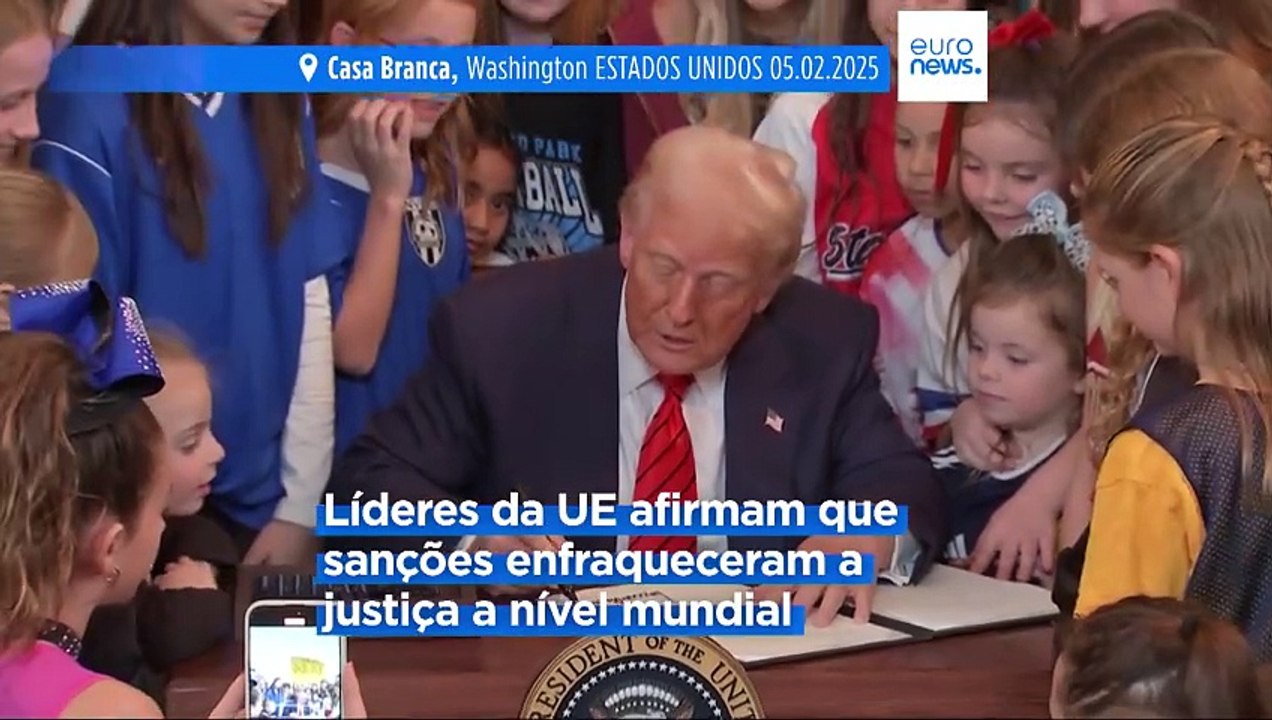 Sanções de Trump contra o TPI ameaçam busca de Justiça na Ucrânia, avisa a UE