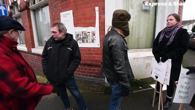 Protestors at The White Lion pub, Walsall, are concerned about the pub being turned into apartments