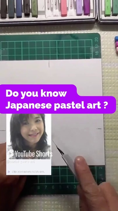 (English Short Ver.) Do you know #Japanese #pastelart ? I will #drawing like this. #shorts 1