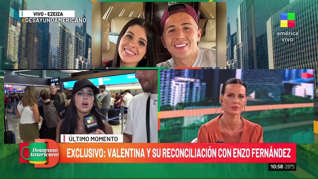 Valentina Cervantes confirmó su reconciliación con Enzo Fernández