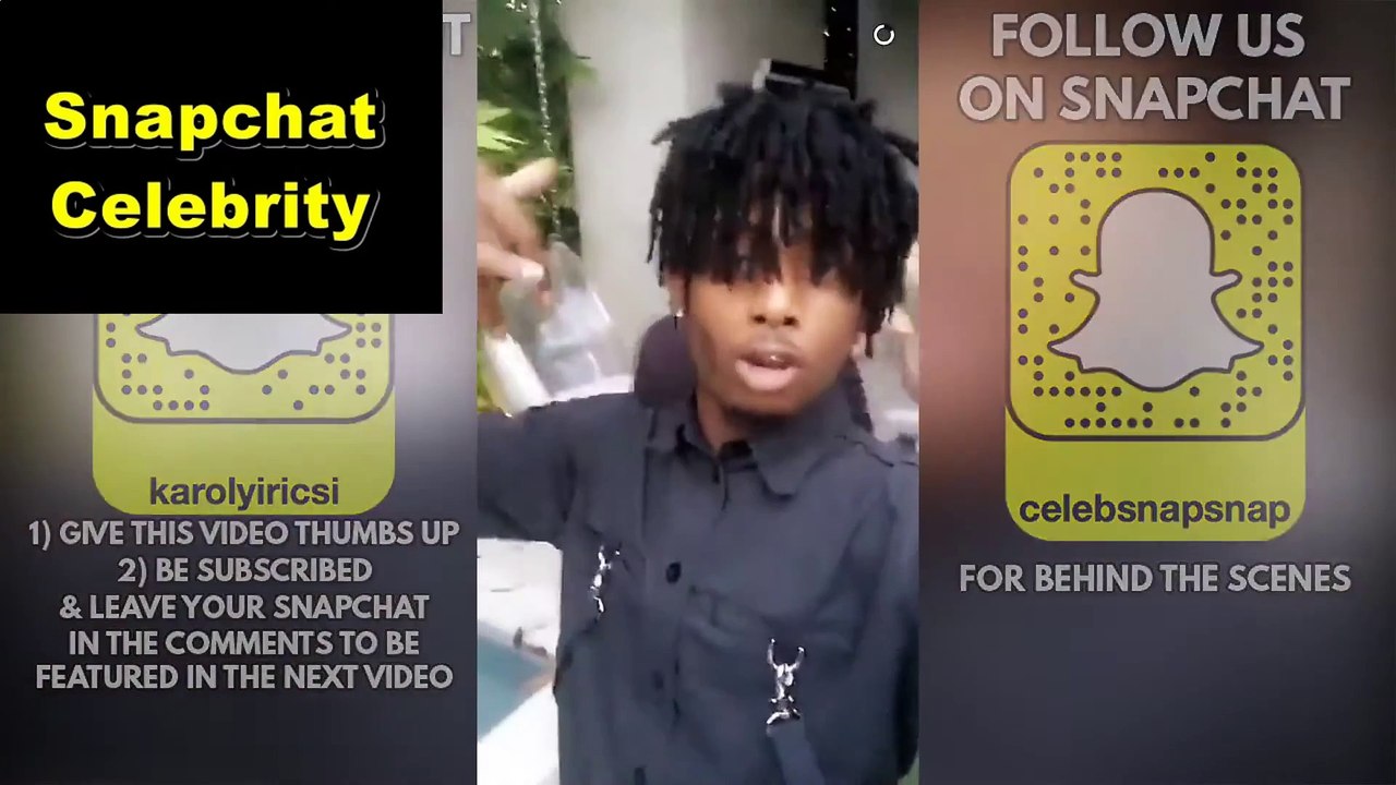 Snaps Playboi Carti Living The Dream in Hollywood - Lambo, Rolls Royce, Mansions Snapchat celebrity 20161126
