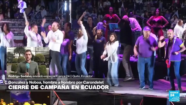 Informe desde Quito: González y Noboa en la antesala electoral en medio de repunte de violencia