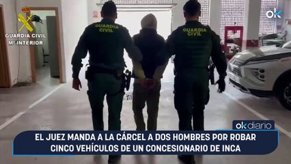 El juez manda a la cárcel a dos hombres por robar cinco vehículos de un concesionario de Inca