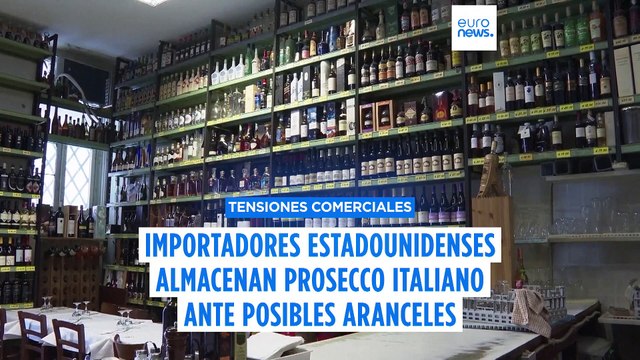 Importadores estadounidenses acumulan vino espumoso italiano ante posibles aranceles de Trump
