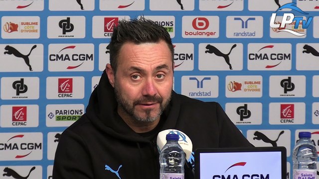 Intégrale de la conférence de presse de Roberto De Zerbi avant le déplacement à Angers