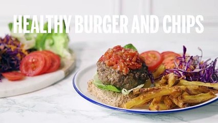 Healthy Burger And Chips | Recipe