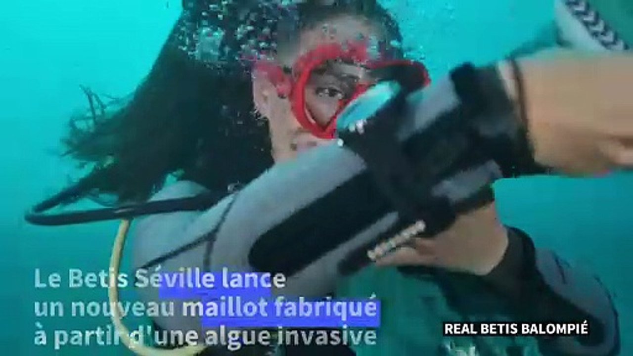 Espagne: le Betis Séville présente un maillot fabriqué à base d'algue