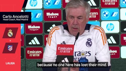 Ancelotti refutes Tebas' claim Real have lost their minds