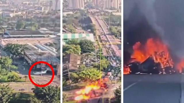 Brasil: Avioneta se desploma en las calles de Sao Paulo; autoridades reportan 2 muertes hasta el momento