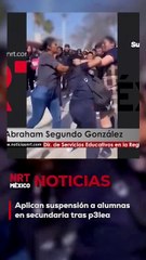 Alumnas de una secundaria fueron suspendidas tras protagonizar una pelea afuera del plantel