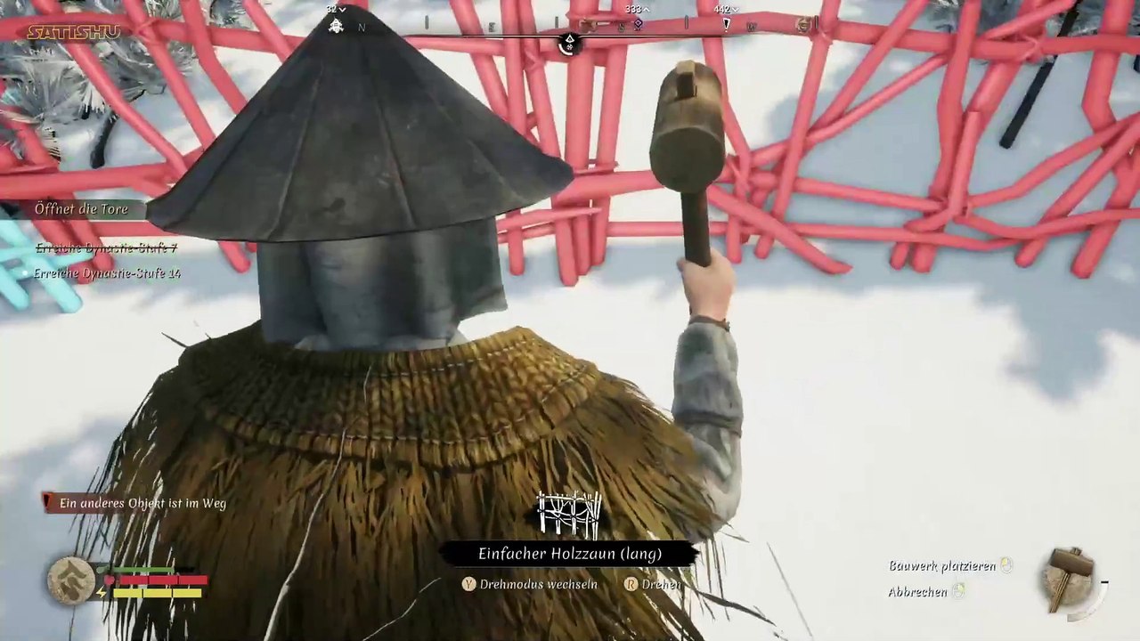 Den Dorfzaun zu Ende bauen. | Sengoku Dynasty | Ep. 70