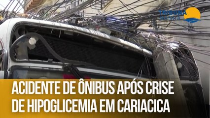 Acidente de ônibus após crise de hipoglicemia em Cariacica