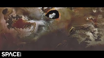 Animation From Spacecraft Data:   Fly Over A Mountain And Lava Lake On Jupiter's Moon Lo