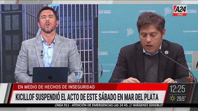 📢 AXEL KICILLOF SUSPENDIÓ UN ACTO EN MAR DEL PLATA EN MEDIO DE HECHOS DE INSEGURIDAD