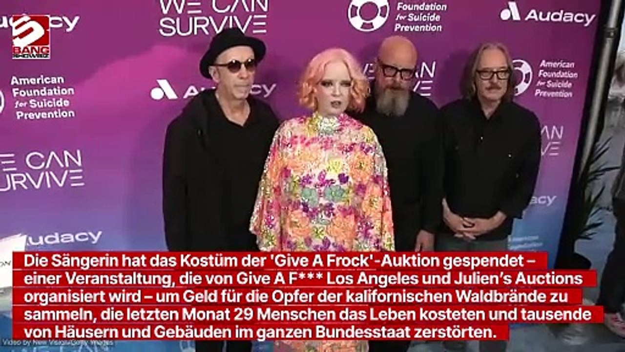 Shirley manson: sie verkauft ikonisches garbage-kleid